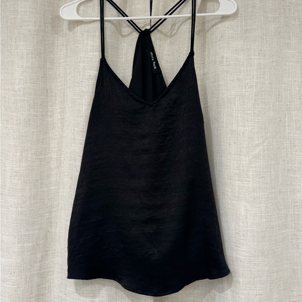 Style Rack Black Strappy V-Neck Camisole